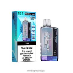 MOTI Beast Pro vape descartável (5%, 10.000 baforadas) claro 6JZ6Z41 MOTI vape portugal