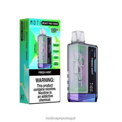 MOTI Beast Pro vape descartável (5%, 10.000 baforadas) menta fresca 6JZ6Z44 MOTI vape pods portugal