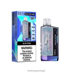 MOTI Beast Pro vape descartável (5%, 10.000 baforadas) tempestade azul 6JZ6Z38 MOTI vape for sale