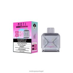 MOTI Go Pro cápsula descartável morango gelado 6JZ6Z95 MOTI vape review