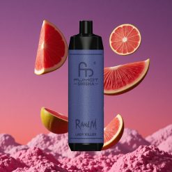 RandM Fumot Shisha 10000 Puffs Vape Descartável Assassina de Corações com Indicador LED e 0,5% de Nicotina