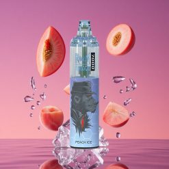 RandM Fumot Tornado 7000 Puffs 14 ML E-líquido Vape Descartável Pêssego Gelo