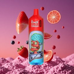 RandM Fumot Tornado 9000 Puffs Recarregável com Bateria de 850 mAh e Mistura de Frutas Silvestres