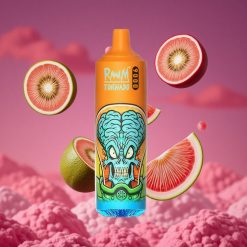 RandM Fumot Tornado 9000 Puffs Vape Descartável Kiwi Maracujá Goiaba com Bateria Recarregável 850 mAh