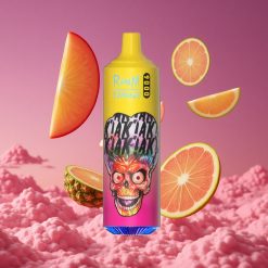RandM Fumot Tornado 9000 Puffs Vape Descartável Pêssego Manga Abacaxi com Bateria Recarregável 850 mAh