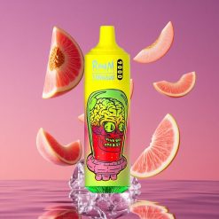 RandM Fumot Tornado 9000 Puffs Vape Pêssego Gelado de Verão com Bateria Recarregável 850 mAh e E-líquido 18 mL