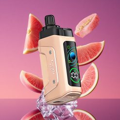 Razz Bar 45000 Puffs Vape Descartável Pêssego Suculento Gelo com Bobina Mesh 1.0 Ohm e Bateria 650 mAh