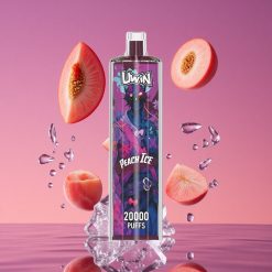 Uwin Shisha Hookah Crystal 20000 Puffs 22ml Pêssego Gelo